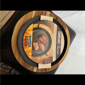 Churrasco BBQ Sizzler Set - Black and Brown